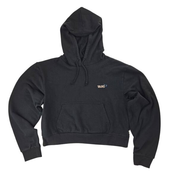 Vans | Cropped, Hoodie Sweatshirt w/ Large Graphic on Back | Size Large - Picture 1 of 5